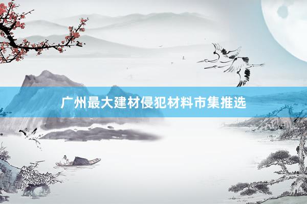 广州最大建材侵犯材料市集推选