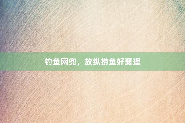 钓鱼网兜，放纵捞鱼好襄理